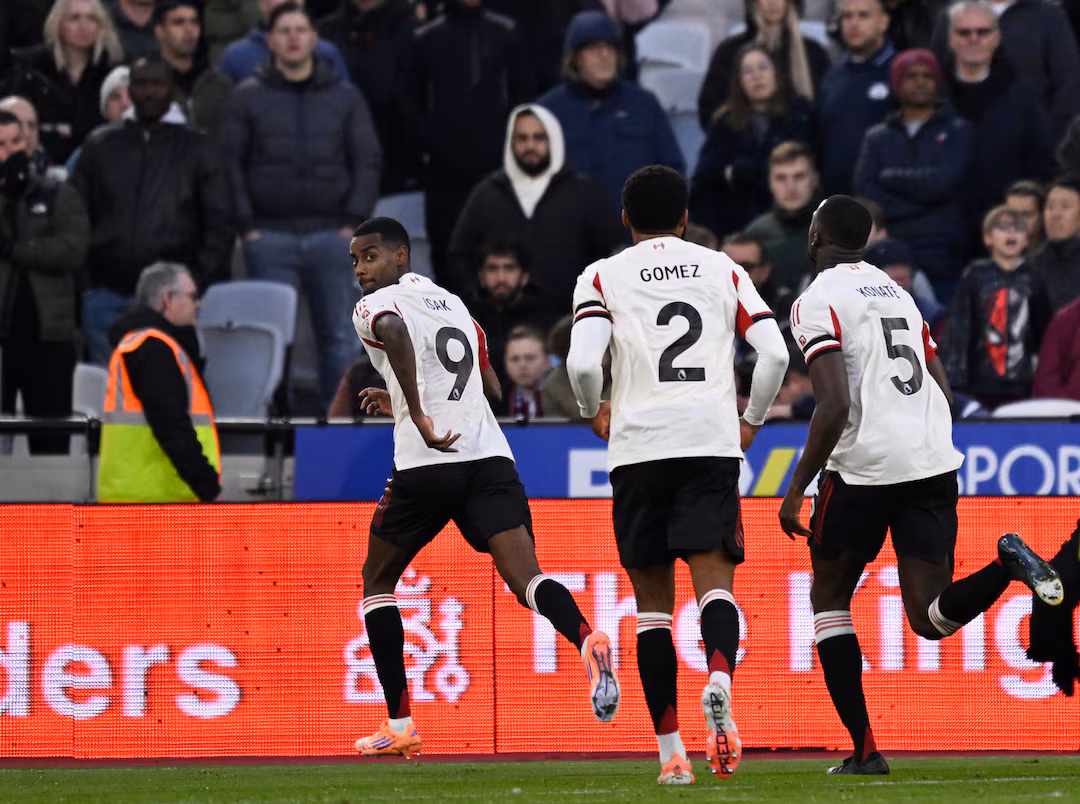 Alexander Isak Ends Goal Drought as Liverpool Break Losing Streak